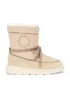 Canada Goose Tan Demma Puffer Boots In Tan & Linen