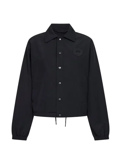 Canada Goose Women Black Wool Blend Regency Shirt Jacket