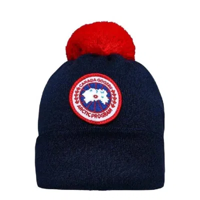 Canada Goose Double-layer Merino Wool Beanie In Black