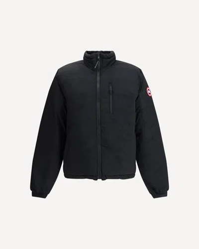 Canada Goose Lodge Hooded Ripstop Shell Jacket In Black