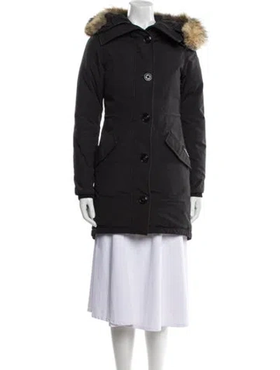 Pre-owned Canada Goose Down Coat In Black