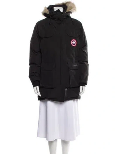 Pre-owned Canada Goose Down Coat In Black