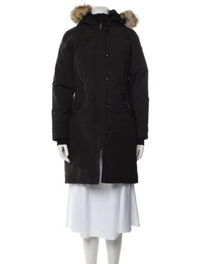 Pre-owned Canada Goose Down Coat In Black