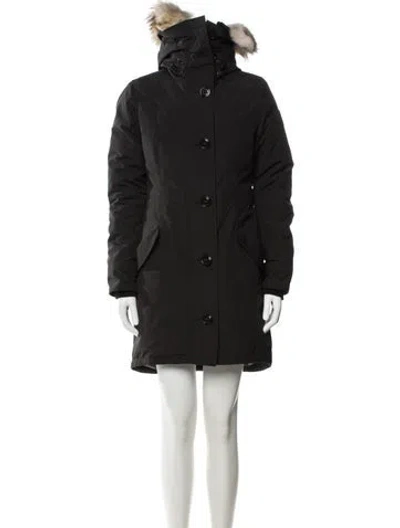 Pre-owned Canada Goose Down Coat In Black