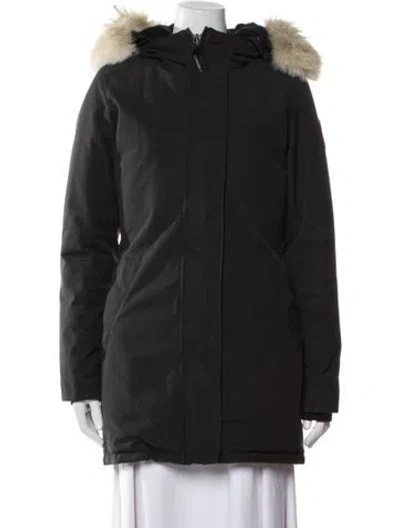 Pre-owned Canada Goose Down Coat In Black