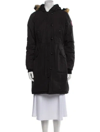 Pre-owned Canada Goose Down Coat In Black