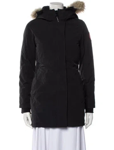 Pre-owned Canada Goose Down Coat In Black