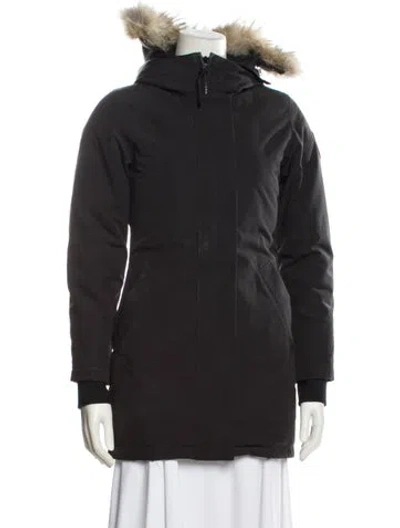 Pre-owned Canada Goose Down Coat In Black