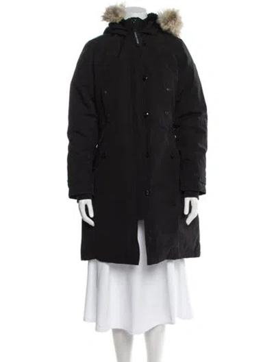 Pre-owned Canada Goose Down Coat In Black