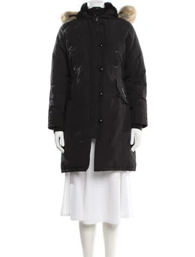 Pre-owned Canada Goose Down Coat In Black