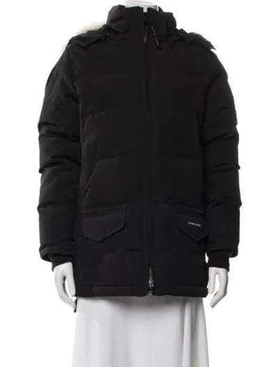 Pre-owned Canada Goose Down Coat In Black