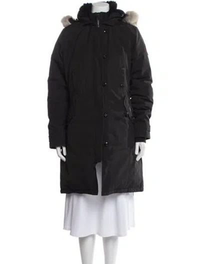 Pre-owned Canada Goose Down Coat In Black