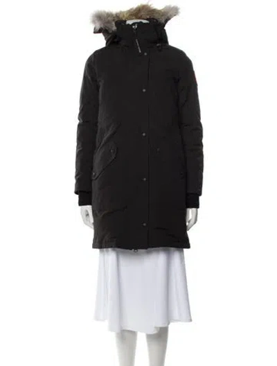 Pre-owned Canada Goose Down Coat In Black