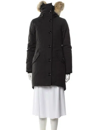 Pre-owned Canada Goose Down Coat In Black