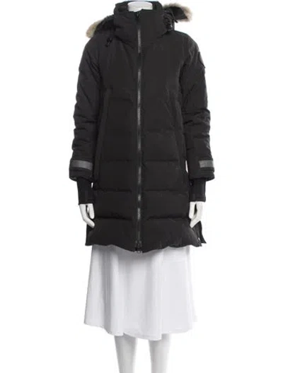 Pre-owned Canada Goose Down Coat In Black