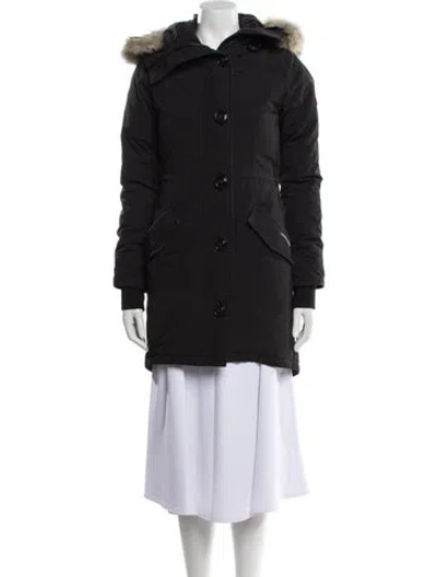 Pre-owned Canada Goose Down Coat In Black