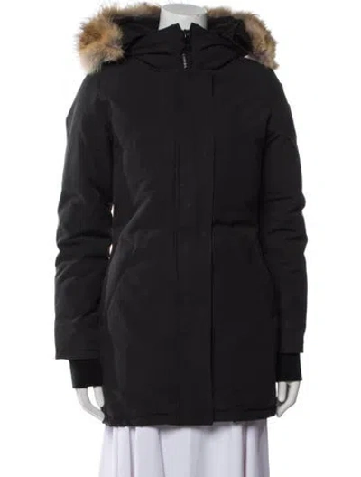 Pre-owned Canada Goose Down Coat In Black