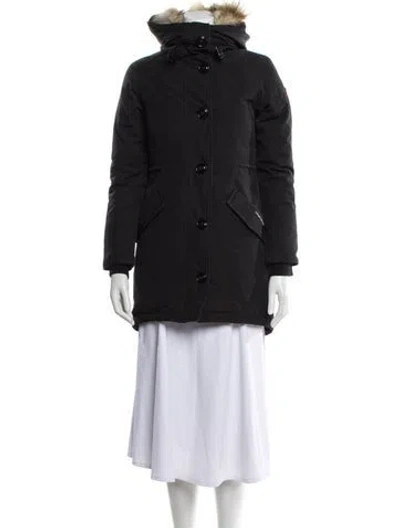 Pre-owned Canada Goose Down Coat In Black