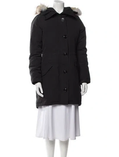 Pre-owned Canada Goose Down Coat In Black