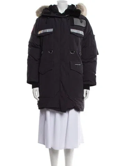 Pre-owned Canada Goose Down Coat In Black