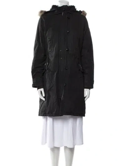 Pre-owned Canada Goose Down Coat In Black