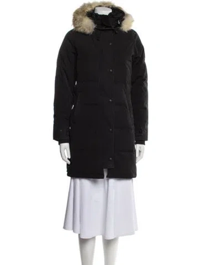 Pre-owned Canada Goose Down Coat In Black