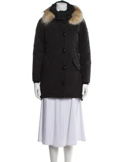 Pre-owned Canada Goose Down Coat In Black