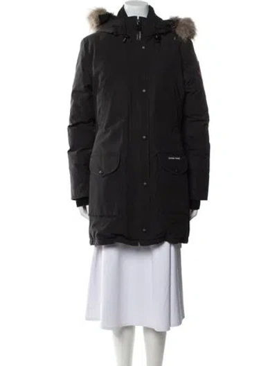 Pre-owned Canada Goose Down Coat In Black