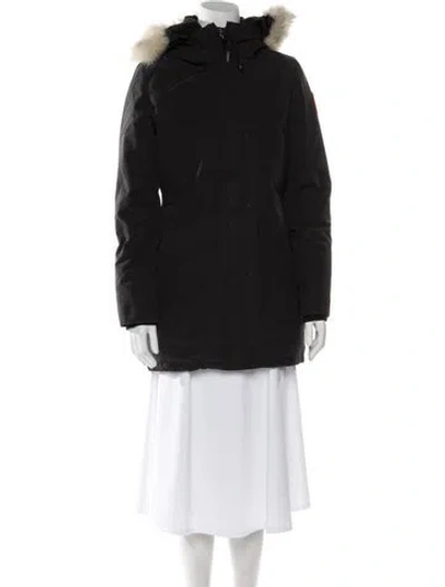 Pre-owned Canada Goose Down Coat In Black