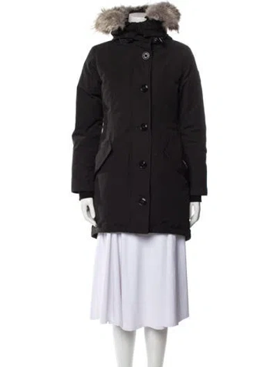 Pre-owned Canada Goose Down Coat In Black