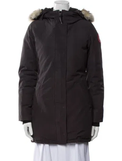 Pre-owned Canada Goose Down Coat In Black