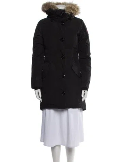 Pre-owned Canada Goose Down Coat In Black