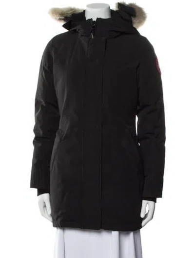 Pre-owned Canada Goose Down Coat In Black