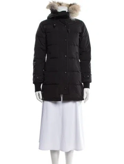 Pre-owned Canada Goose Down Coat In Black
