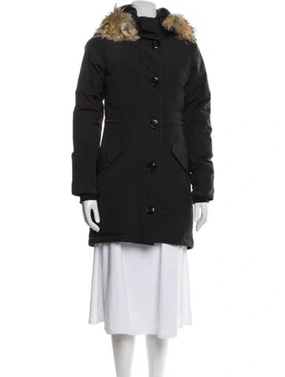 Pre-owned Canada Goose Down Coat In Black