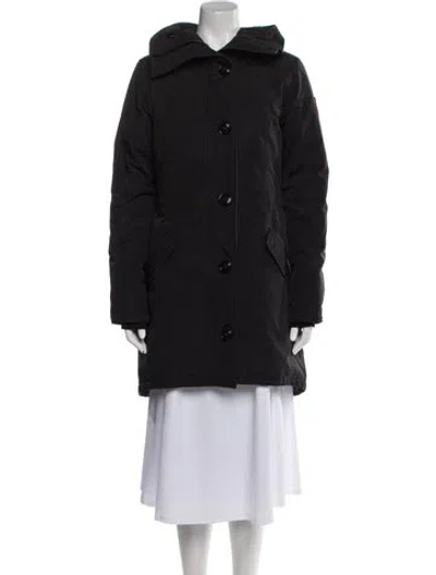 Pre-owned Canada Goose Down Coat In Black