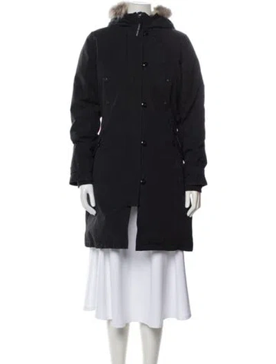 Pre-owned Canada Goose Down Coat In Black