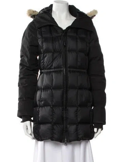 Pre-owned Canada Goose Down Coat In Black