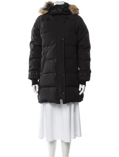 Pre-owned Canada Goose Down Coat In Black