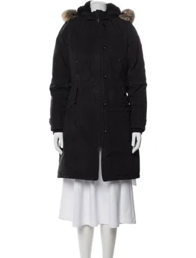 Pre-owned Canada Goose Down Coat In Black