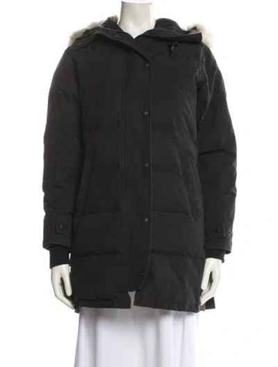 Pre-owned Canada Goose Down Coat In Black