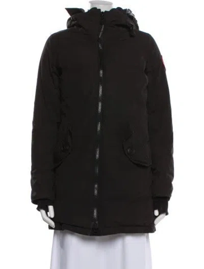 Pre-owned Canada Goose Down Coat In Black
