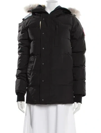 Pre-owned Canada Goose Down Coat In Black