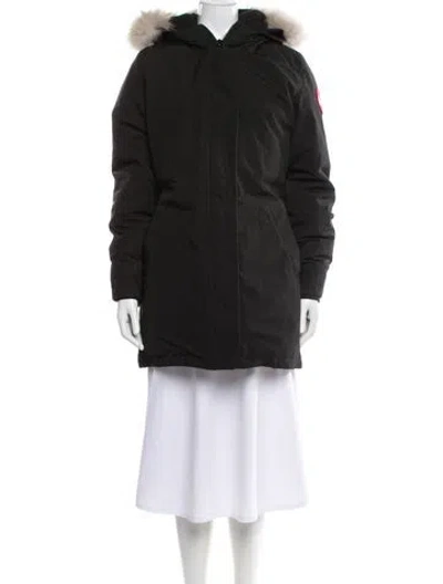 Pre-owned Canada Goose Down Coat In Black
