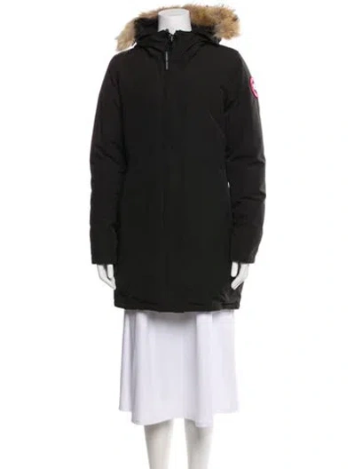 Pre-owned Canada Goose Down Coat In Black