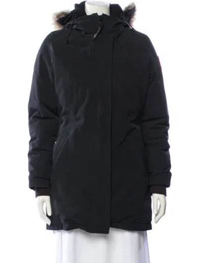 Pre-owned Canada Goose Down Coat In Black