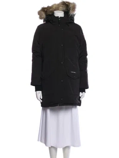 Pre-owned Canada Goose Down Coat In Black