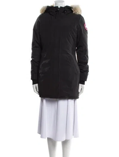 Pre-owned Canada Goose Down Coat In Black