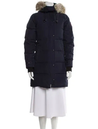 Pre-owned Canada Goose Down Coat In Blue