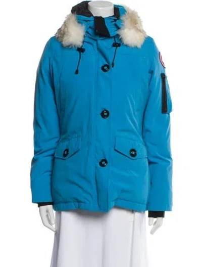 Pre-owned Canada Goose Down Coat In Blue